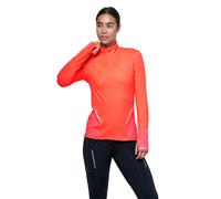 Ronhill Running, Wmn's Tech Reflect 1/2 Zip, Hot Coral/Reflect, 16
