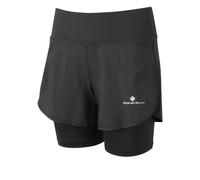 Ronhill Tech Twin 4.5" Short Womens | All Black - Black / XS