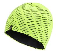 Ronhill Unisex Classic Beanie, Fluo Yellow/Charcoal, One Size UK