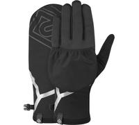 Ronhill Wind Block Convertible Running Gloves Black Thermal Reflective Mens
