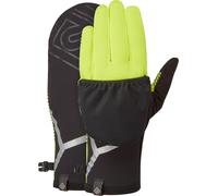 Ronhill Wind Block Convertible Running Gloves Yellow Thermal Reflective Mens