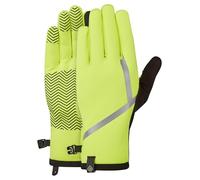 Ronhill Wind Block Running Gloves Yellow Thermal Reflective Mens Womens