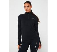 Ronhill Womens Core Thermal Half Zip-black, Black, Size 16, Women Black