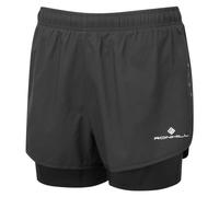 Ronhill Women's Core Twin Shorts in Black | Size: 16 Ronhill Black 16