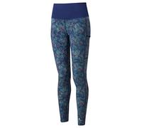 RONHILL Women's Wmn's Life Tight, Deep Blue MicroFloral, 8