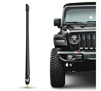 Ronin Factory Short Antenna Compatible with Jeep Wrangler Rubicon Gladiator (12 Inch Flexible for Jeep)