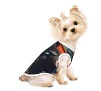 Ronin iguana in a cyberpunk saloon Pet Breathable Sleeveless T-shirt L for Small Dogs and Cats Soft, Lightweight, Stylish