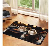 Ronin iguana Pet Absorbent Leather Tablecloth 40x60cm with Non-Slip Rubber Base for Cats and Dogs