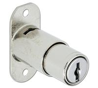 RONIS 18810 Flange Fix Furniture Push Lock - 23.5mm Chrome Plated Keyed Alike under SM Master Keyed Series