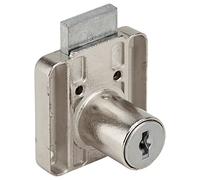 RONIS 4500 Square Drawer Furniture Lock - 22mm Nickel Plated under SM Master Keyed Series