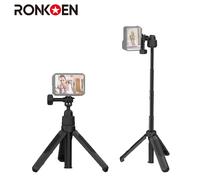 Ronkoen 40CM Mini Selfie Stick tripod Extendable With 1/4 Screw For GoPro Insta360 Osmo Action DJI Action Camera