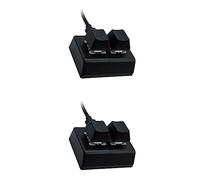 Ronlok 2X 2 Keys Macro Programming Keyboard RGB Keyboard Gaming Drawing Switch Customized Keyboard OSU Gaming Keyboard, Black