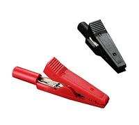 Ronlok 2X Insulated Alligator Clip Connector Clamp Testing Probe Red+Black