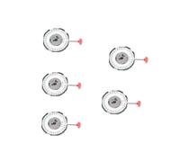 Ronlok 5X Movement 2115 with Battery 2035 Single Calendar Three Point Electronic Quartz Movement for Men, silver
