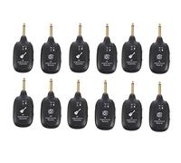 Ronlok 6X UHF Guitar Wireless System Transmitter Receiver Built-in Rechargeable