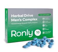 Ronly Herbal Drive Men’s Complex - 10 Tablets 100mg | Powerful Herbal Supplement for Men | Supports Energy, Vitality & Daily Performance | Advanced Men’s Complex | UK Supplier