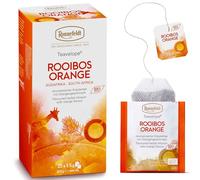 Ronnefeldt Teavelope Rooibos Orange - Caffeine-Free South African Red Herbal Tea with Apple & Orange Peel - 25 Individually Wrapped Tea Bags