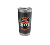 Ronnie Best Dog Dad Ever Funny Custom Personalized Name Stainless Steel Insulated Tumbler