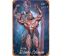 Ronnie Coleman Mr Olympia Bodybuilding Art Poster Metal Tin Sign 8X12 Inches Man Cave Retro Vintage Wall Decor Art, 8Inchx12Inch