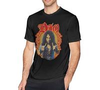 Ronnie James Dio Man Breathable T Shirt Casual Round Neck Easy Tee Soft Tees Black Size 3XL