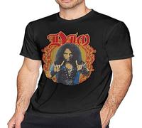 Ronnie James Dio Man Classic Breathable Mens T Shirt Casual Round Neck Easy Tee Soft Tees Black