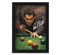 Ronnie O'Sullivan Art Styled Signed Poster Print - Limited Edition Autograph Fan Gift, Collectible Snooker Memorabilia Wall Art Merchandise (A4 Framed)