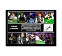 Ronnie O'Sullivan Signed A4 Unframed Photo Collage, Snooker Legend Print, The Rocket World Championship Artwork