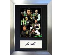 RONNIE O'SULLIVAN Signed Autograph Mounted Photo Reproduction PRINT A4 Rare Perfect Birthday (297 x 210mm) #351 (Silver Frame)