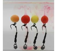 Ronnie Rig carp ready rig pre tied-12mm boilie screw FISHIN ADDICT (#6 BARBED)