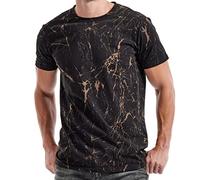 RONOMO Men's Round Neck Short Sleeved T-Shirt | Medium Elasticity | Soft and Breathable | Pre Shrunk Treatment| (SH Black S)