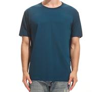 RONOMO Men's Solid Colour T-Shirt 95% Cotton 5% Spandex | Pre-Shrunk Washed | Reinforced Ribbed Collar | Colourfast | Casual Basic Tee Slim Fit(LW Blue XL