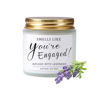 Ronoza Lavender Scented Candle, Wedding & Engagement Gift, 100g, 35hr Burn Time