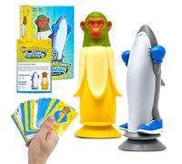 Ronronner Banana Monkeys vs Sharks, Italian Brainrot Figures, Party Games with 70 Epic Challenges, Game of The Year 2025 for 2-10 People, Family Friendly and Fast Pace for Families