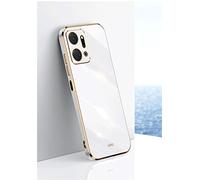 RonRun for Honor X7a Case, Cute Sparkly Silicone Shockproof Protective Bumper Cases, Slim Lightweight Protective Bumper Phone Case for Honor X7a(White)