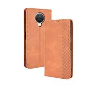 RonRun for Nokia G10 / G20 Case PU Leather Wallet Cover Magnetic Closure With Credit Card Slots and Flip Stand Compatible with Nokia G10 / G20 brown