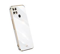 RonRun for Oppo A15/A15s/A35 Case, Cute Sparkly Silicone Shockproof Protective Bumper Cases, Slim Lightweight Protective Bumper Phone Case for Oppo A15/A15s/A35(White)