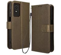 RonRun for TCL 501 Case, Flip Phone Case with Card Holders, PU Leather Full Protective Book Cover, Shockproof, brown