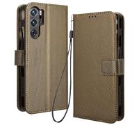 RonRun for ZTE nubia Red Magic 9 Pro/Pro+ Case, Flip Phone Case with Card Holders, PU Leather Full Protective Book Cover, Shockproof, brown