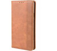 RonRun Phone Case Compatible for ZTE Blade A76 4G, Wallet PU Leather Case with Card Holder and Stand - brown
