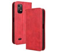 RonRun Umidigi Bison X20 Wallet Case Leather Cover with Card Holder and Stand - Magnetic Phone Case for Umidigi Bison X20, red