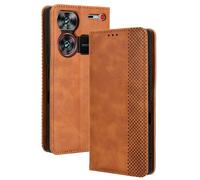 RonRun ZTE nubia Z60 Ultra Wallet Case Leather Cover with Card Holder and Stand - Magnetic Phone Case for ZTE nubia Z60 Ultra, brown