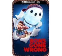 Ron's Gone Wrong Movie Poster Retro Funny Metal Tin Sign, Outdoor Home Wall Decoration 8x12inch