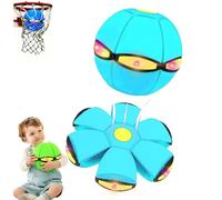 ronsalo Children's Bouncing Ball, Magic Flying Saucer, Bouncy Ball, Parent-Child Interaction, Dual Form Freely Switchable with 6 Light (F)