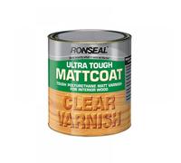 Ronseal Varnish Ultra Tough Internal Clear Mattcoat 09010 250ml
