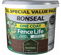 Ronseal 9L One Coat Fence Life Paint - Forest Green