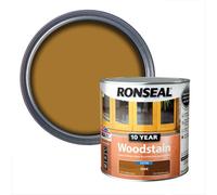 Ronseal 10 Year Oak Satin Quick Dry Doors & Window Frames Wood Stain, 750Ml
