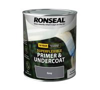 Ronseal 10 Year Super Flexible Wood Primer & Undercoat - Grey or White - 750ml