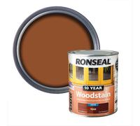Ronseal 10 Year Teak Satin Quick Dry Doors & Window Frames Wood Stain, 750Ml