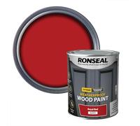 Ronseal 38776 10 Year Weatherproof Wood Paint Royal Red Gloss 750Ml