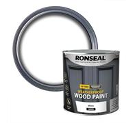 10 Year Weatherproof Gloss Wood Paint, 2.5l White, 2.5l White, By Ronseal